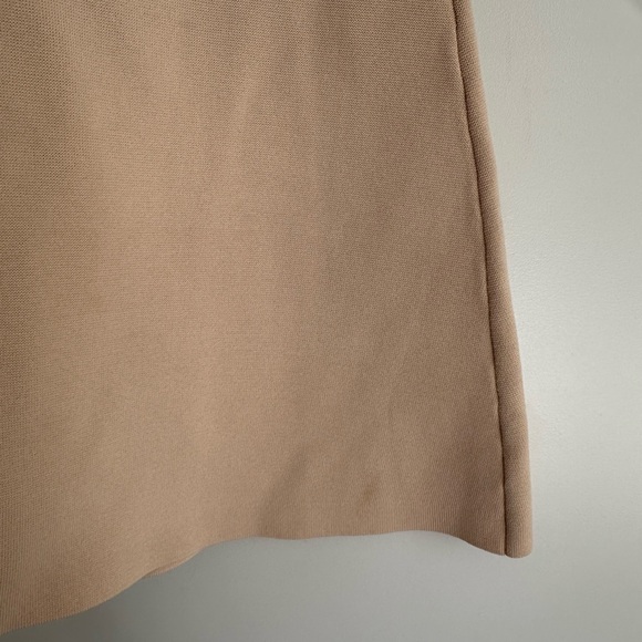 Sandro Alyssa ribbed mini dress in beige - Picture 8 of 8